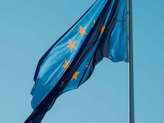 Flag of the European Union, illustrative photo