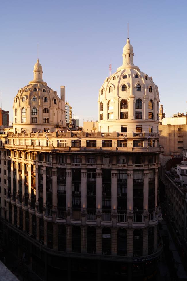 Domes of the Edificio Miguel Bencich, where the firm is located